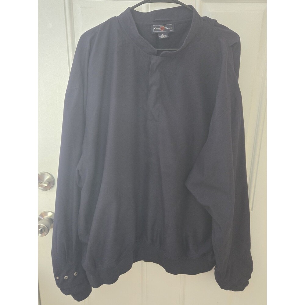 Chase Edward Men’s Black Pullover Golf Windbreaker XL